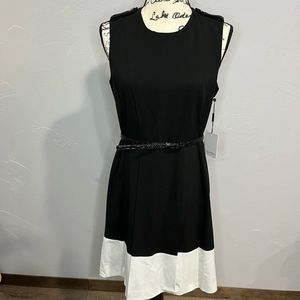 Calvin Klein NWOT Color Block Fit and Flare dress​​​